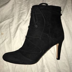Vince Camino black heeled booties